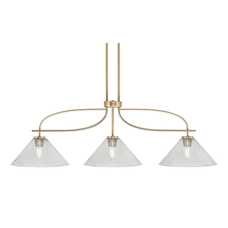 Luminaire suspendu 3 lumières Waldes, Transparent