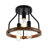 3-Light Modern Design Semi-Flush Mount Light Fixture