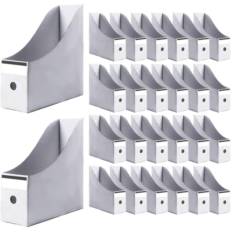 24 Pcs Cardboard Magazine File Holders
