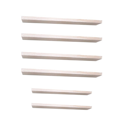 Tablettes murales 36 po Willow & Grace Suzy (paquet de 4) avec tablettes Suzy 24 po (paquet de 2)