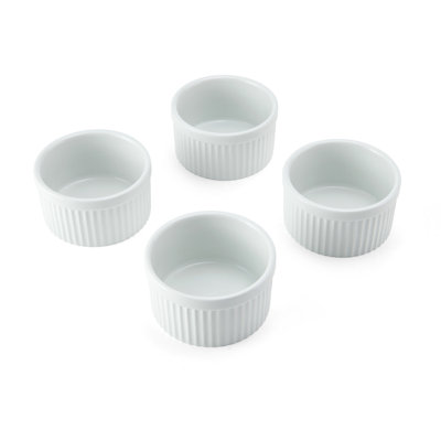 Mikasa Chalk Porcelain Ramekins, 9.5cm, White