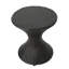 Table d'appoint marron multicolore de 40 cm, fonctionnelle et élégante pour l'extérieur, structure en fer, aucun assemblage requis, pratique et stylée pour tous les espaces.