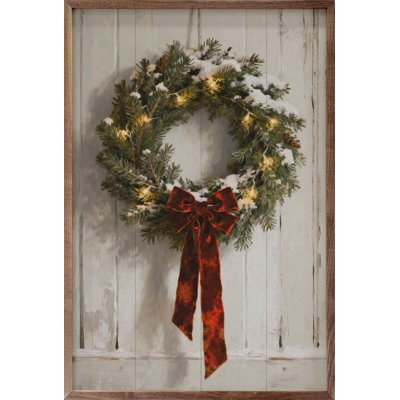 Red Velvet Ribbon Wreath