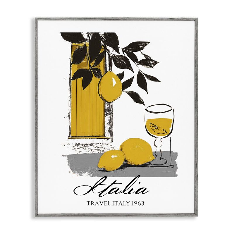 Giclée encadrée par Travel Italia, par Annabelle Hall, H 30 po x l 24 po, Estampe numérique Farmhouse