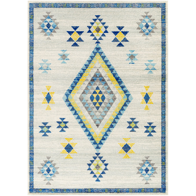 Kingsville Southwestern Indoor Rug, Rectangle 6'7" x 9'