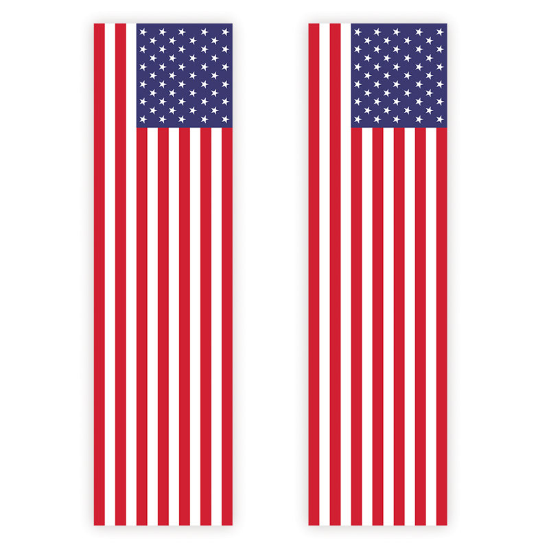 Décorations verticales du drapeau américain du 4 juillet, banderoles patriotiques intérieures et extérieures, ensemble de 2