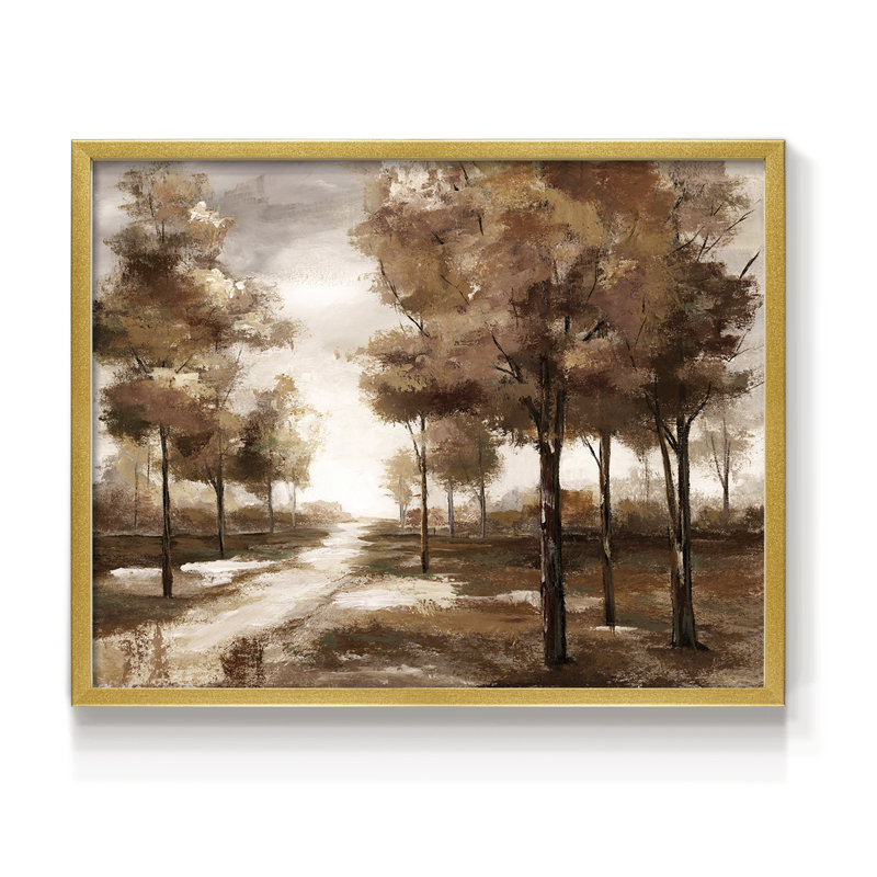 Parc d'automne - reproduction encadrée - réversible, H 8 po x l 10 po