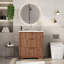 Meuble-lavabo cannelé avec évier, meuble-lavabo autoportant Farmhouse-126257022-126257021