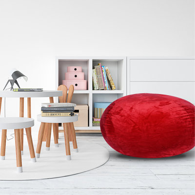 Fauteuil à billes 3 pi. Chaise de plancher pour le confort. Housse lavable, mousse à mémoire de forme. Double couture, haut. Fabriqué en sac rouge, 3 pi N'importe où assis. Lavable, confortable. Rempli d'une fermeture à glissière double de qualité.