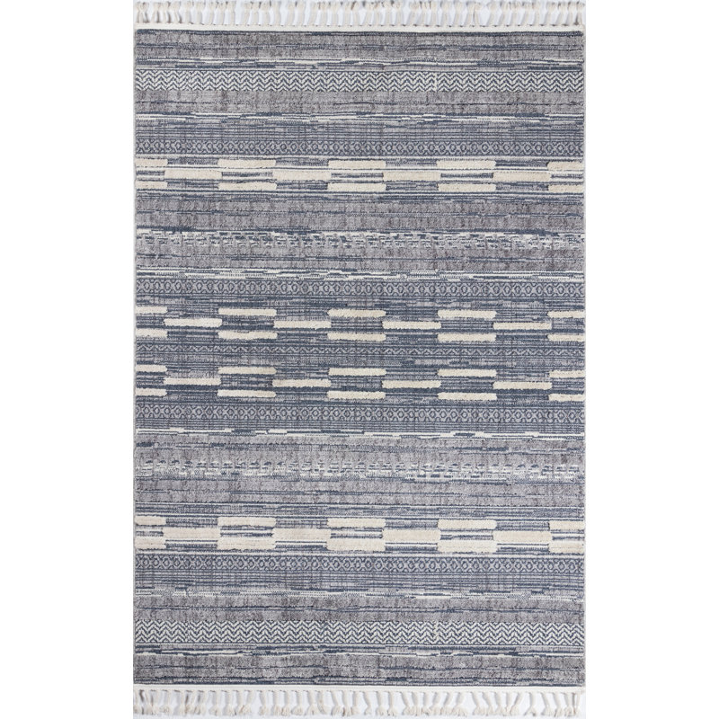 Adhnan Striped Indoor Rug, Rectangle 2' x 3'
