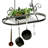 Handcrafted Scrolled Oval Rack with 12 Hooks