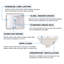 KARAMAG 12 po Petit lavabo de salle de bain carré encastré avec trop-plein en porcelaine blanche
