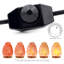 Cordon d'alimentation de lampe de sel amélioré avec interrupteur de contrôle du gradateur et ensemble de base pour lampes de sel de l'Himalaya Cordon d'alimentation - 6 pieds de long avec deux ampoules de 15 W gratuites