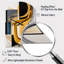 Horloge murale Glam Gold and Black Expression IV - Abstract Spirals-104241359