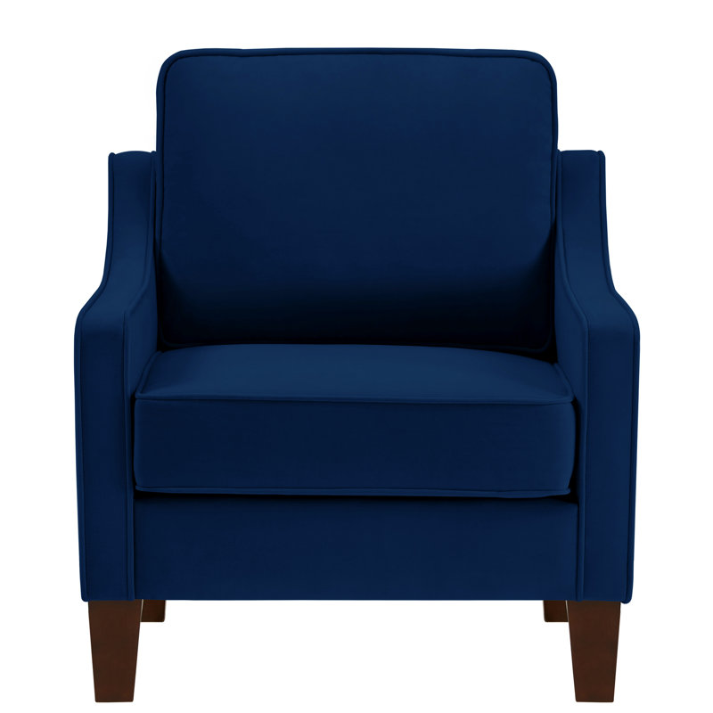 Chaise en velours bleu marine, confortable, salon et chambre à coucher, fabrication, pour chambre, chambre à coucher