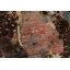 Tapis oriental abstrait à teinture végétale 8 x 10
