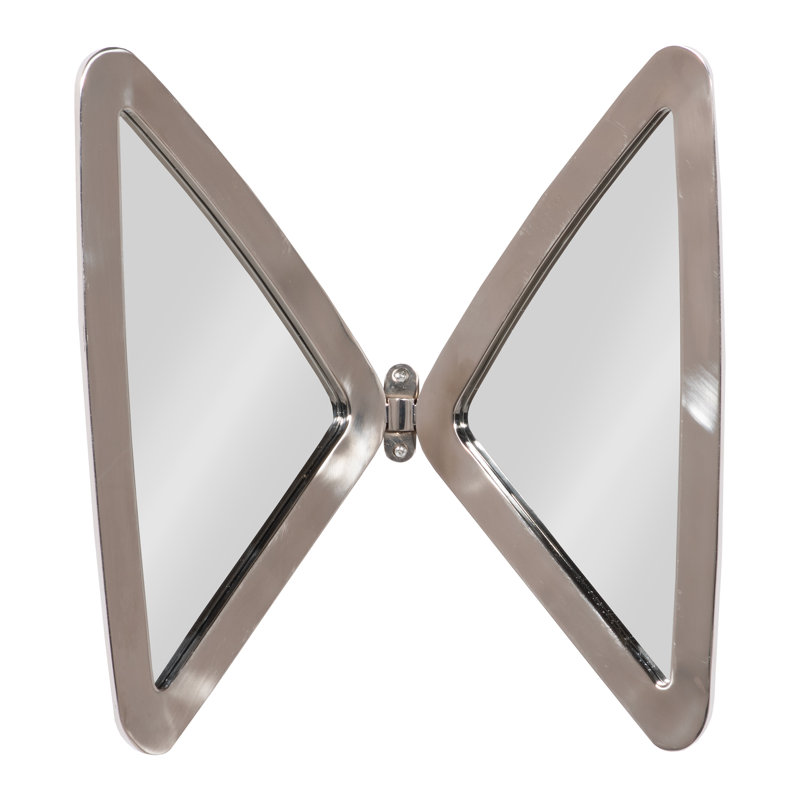Miroir mural Frates, Acier inoxydable poli