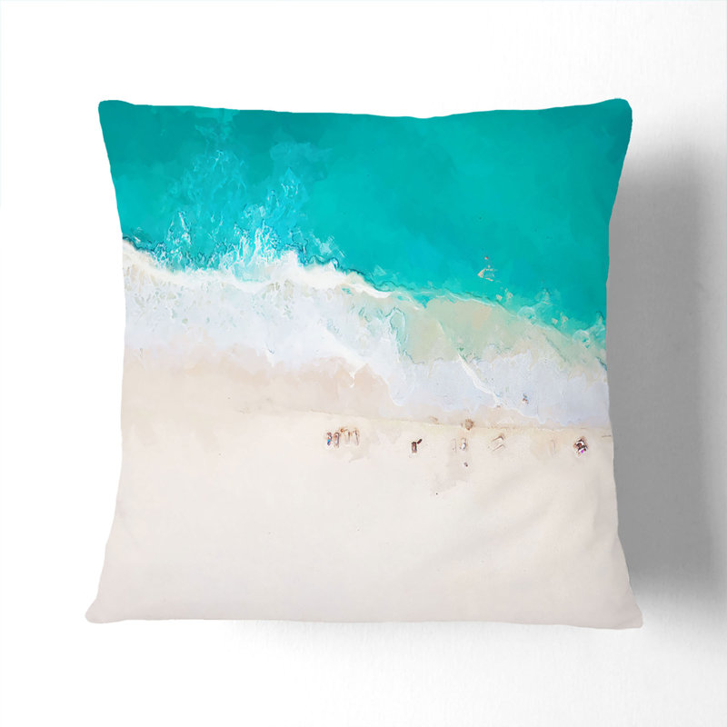 Square Throw Cushion, 40cm H x 40cm W x 15cm D, Stone