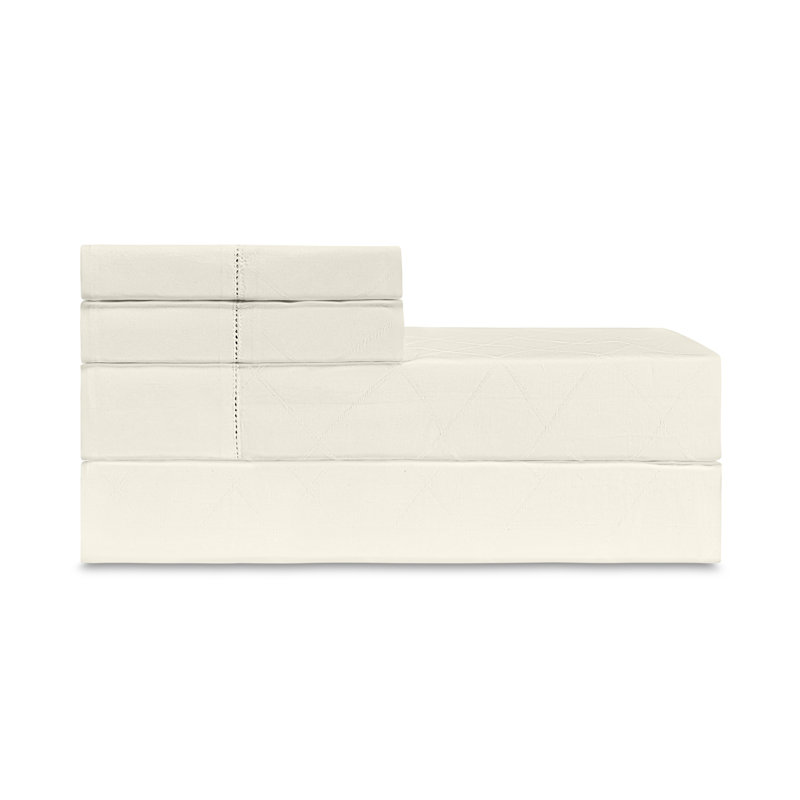 Luciana Sheet Set, California King, Diamond/Ivory