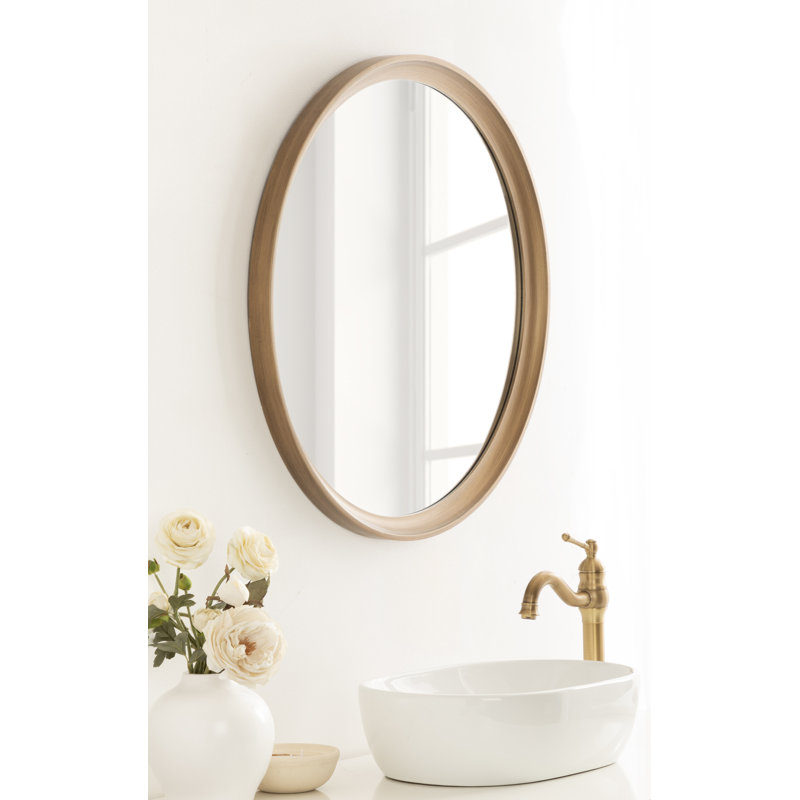 Miroir Zoie, 30 po x 30 po, Doré