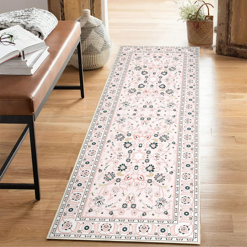 Tapis de couloir 2 pi x 6 pi avec envers antidérapant Danyar