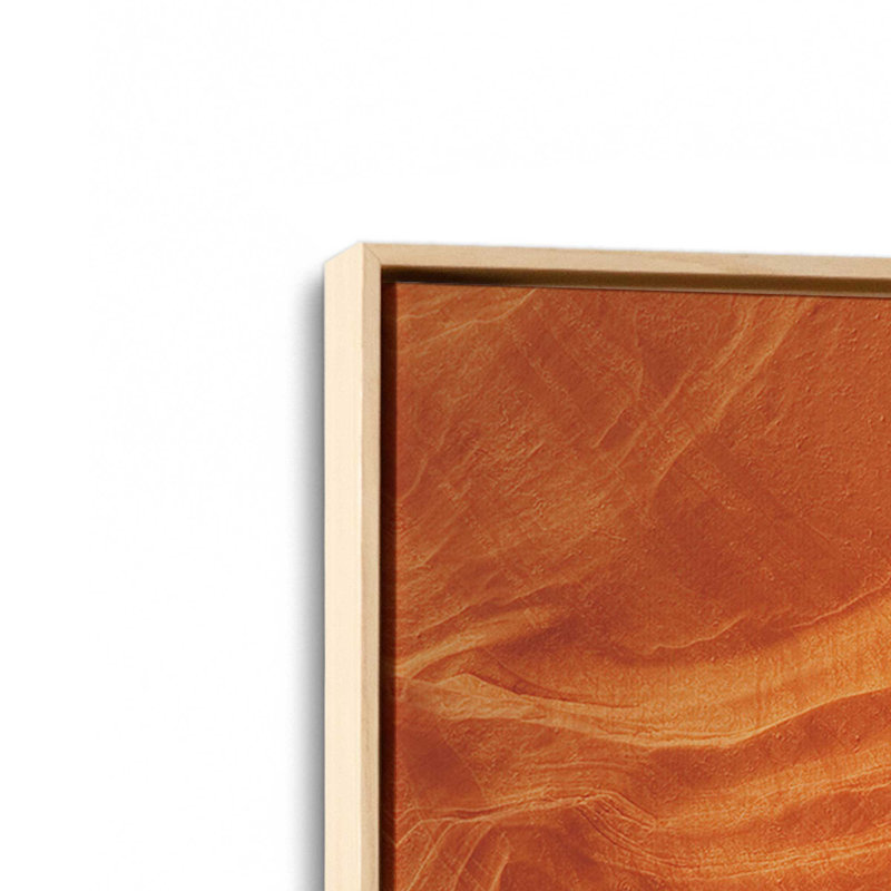 Sculpted by Time v2 Print on Rolled, American Maple Floater Framed, 12.75" H x 12.75" W x 1.75" D