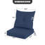 Ensemble de coussins de chaise d'extérieur en oléfine 23 po x 24 po, conception capitonnée-968779606