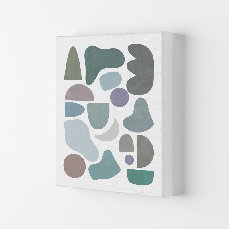 Abstract Terrazzo Shapes B - Print, No Frame, 42cm H x 30cm W x 1cm D