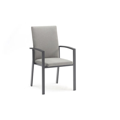 Outdoor Dining Armchair with Cushions