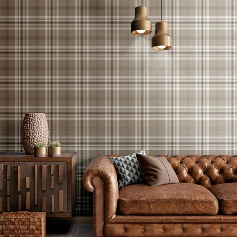 Twyman 10.05m x 53cm Matte Wallpaper Roll, Mushroom