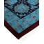 Tapis bleu unique de 10 pi 3 po x 14 pi 4 po Yosaira