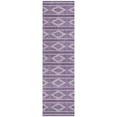 Lume Purple Washable Indoor-Outdoor Rug - 