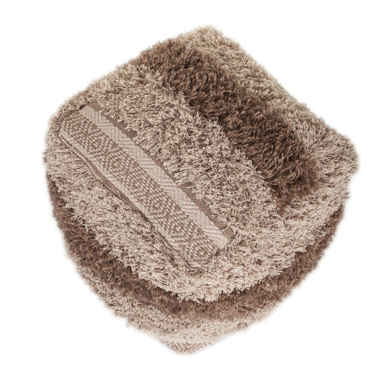 Parkland Collection Iliya Transitional Beige Pouf