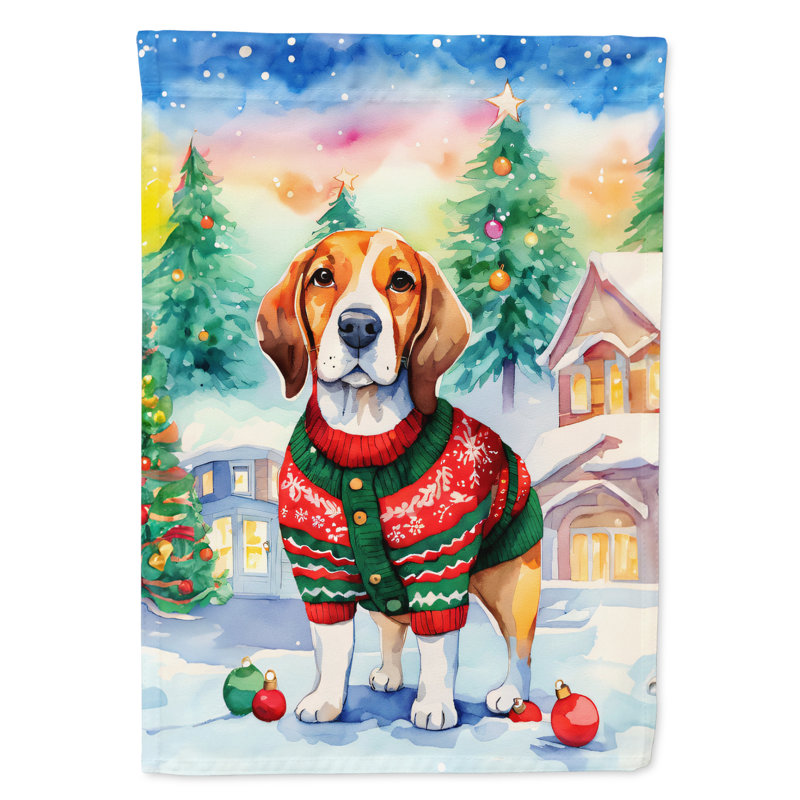 Double Sided Polyester Christmas, 15.5'' H x 11.25'' W