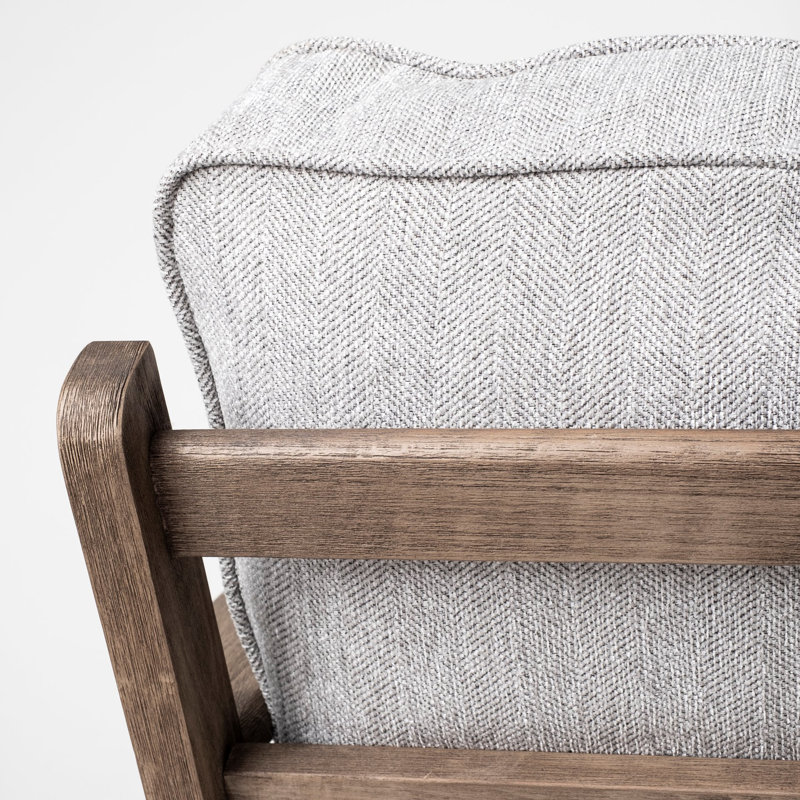Fauteuil l 28 po Roxy, Mélange de polyester gris Castlerock
