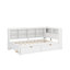 Lit de jour en bois avec tiroirs, tablette et port USB-2138446701-2138446700