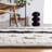 Hand Woven Wool/Cotton Geometric Rug in Ivory/Black-608435318