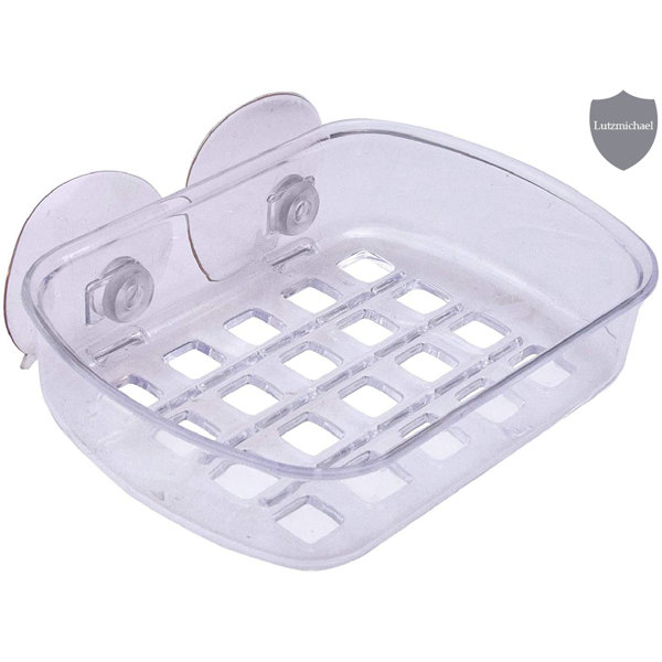 Rebrilliant Soap Dish for Shower with Suction Cup, Shower Soap