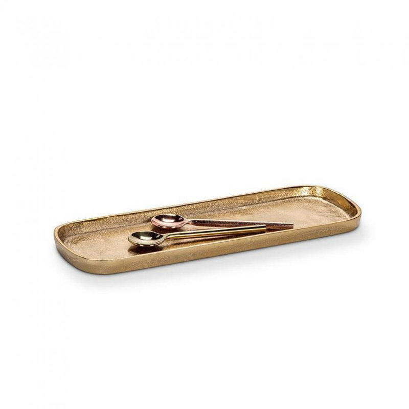 Soluk Aluminum Tray, 0.5" H x 10" W x 3" D