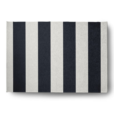 Brodus Chenille Striped Indoor Rug