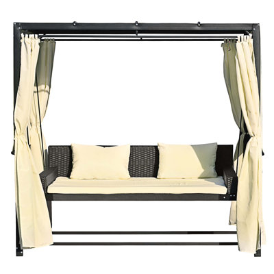 87 " W Steel with Cushions