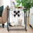 Wine Bottle & Glass Rack Brown+Black