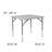 Parker 2.79-Foot Square Height Adjustable Plastic Folding Table