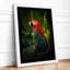 Scarlet Macaw Tropical - Framed Print-268196454-268196475