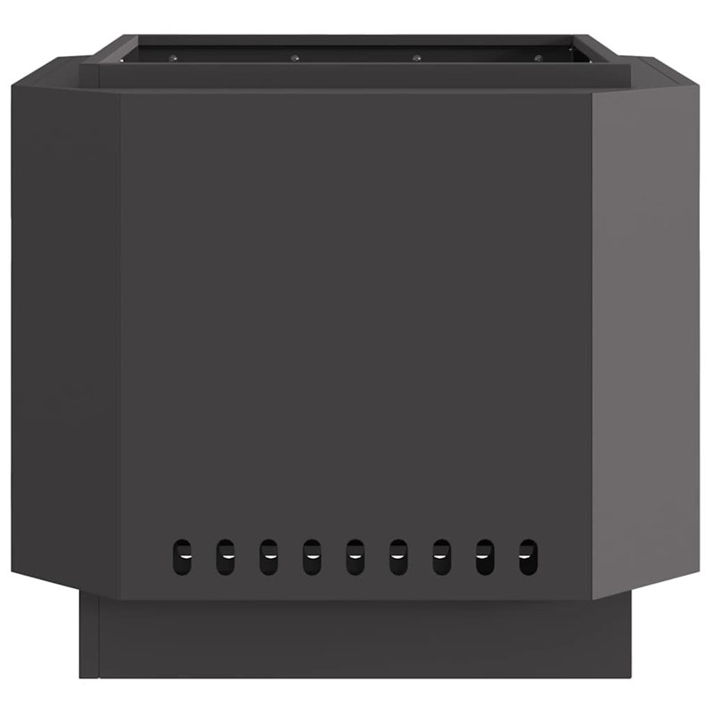 Modern Smokeless Fire Pit, Black, 51cm H x 58cm W x 58cm D