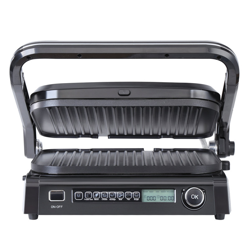 VEVOR 14.4'' W x 12.2'' D Foldable Portable Indoor/Outdoor Use Single Burner Countertop Electric Grill