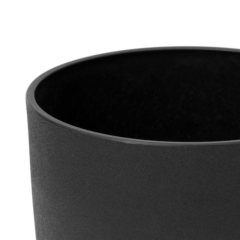 Staebell Tapered Planter, Black, 20" H x 11.5" W x 11.5" D
