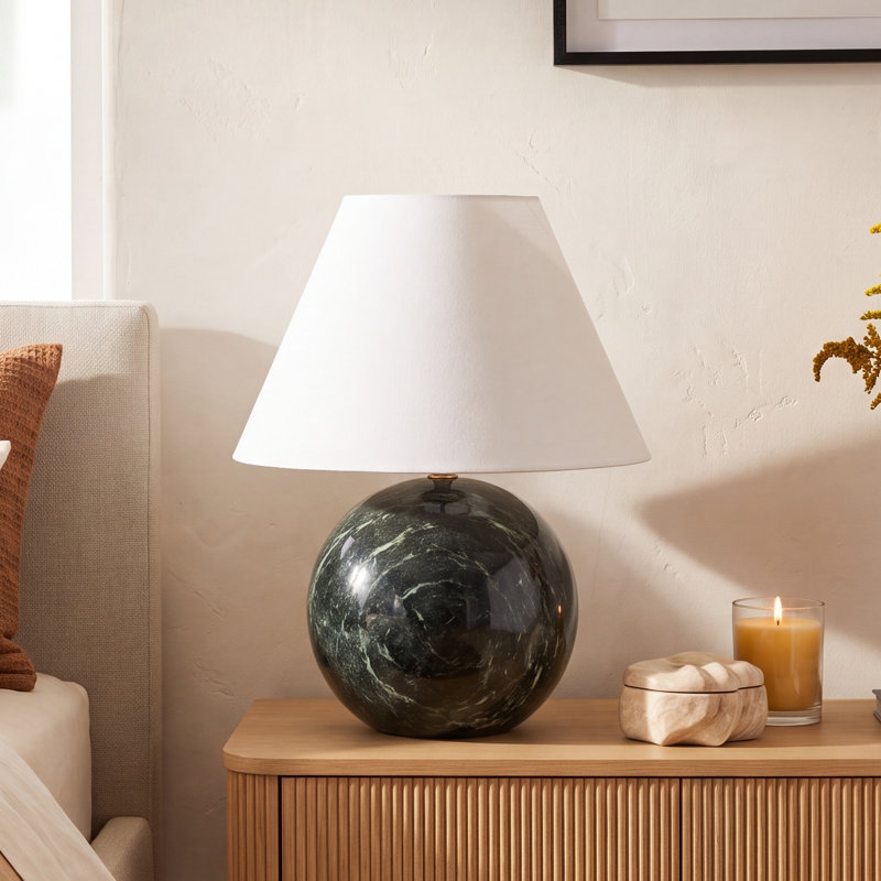 Chemise Bajo Table Lamp, Plain