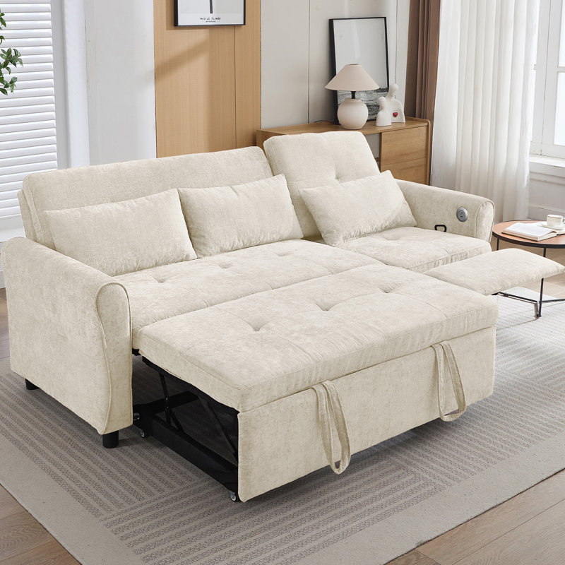 Canapé innovant 2 en 1 avec canapé-lit, fauteuil inclinable réversible et dossier réglable pour des espaces de vie multifonctionnels