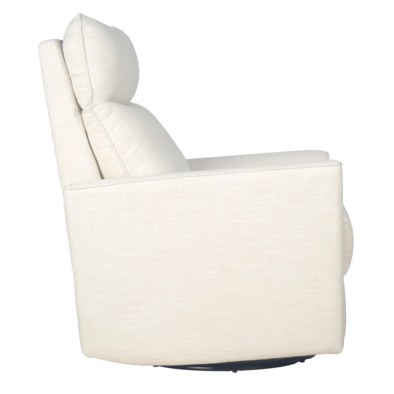 Soho Swivel Glider, Ivory Polyester Blend